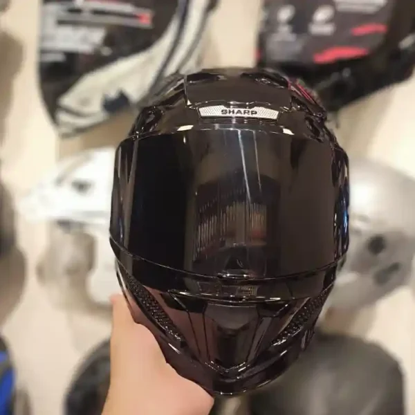 Steelbird Sharp Glossy Black