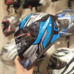 Vega Bolt Matial Glossy Black Blue - Image 3