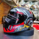 Vega Bolt Superhero Glossy Black Red - Image 3